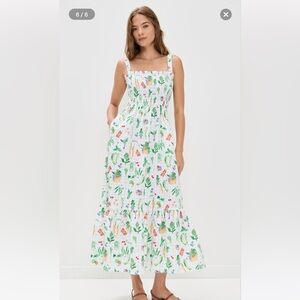 Hill House Home Farmer’s Market Print Anjuli Nap Dress NWT